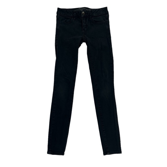 American Eagle Black Super Stretch Jeggings Size 0 Women’s - Picture 1 of 6